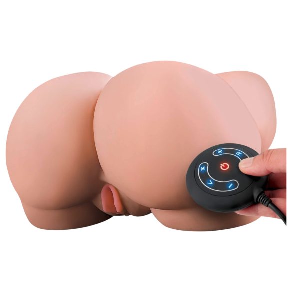 PDX Elite Milk Me Silly - vibracijski torzo masturbator (naravna)