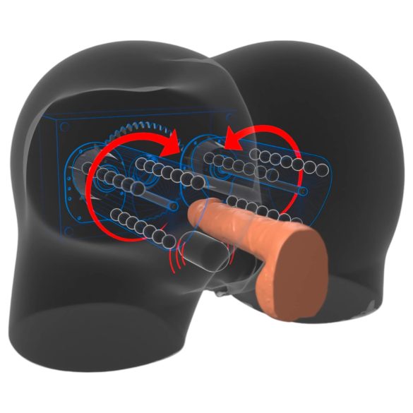 PDX Elite Milk Me Silly - vibracijski torzo masturbator (naravna)