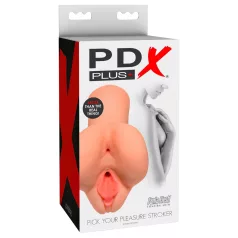   PDX Pick Your Pleasure - 2v1 realistični masturbator (naraven)