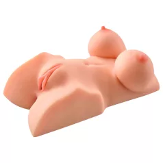   PDX Perfect DD's - masturbator torzo z dvema odprtinama - naravna barva