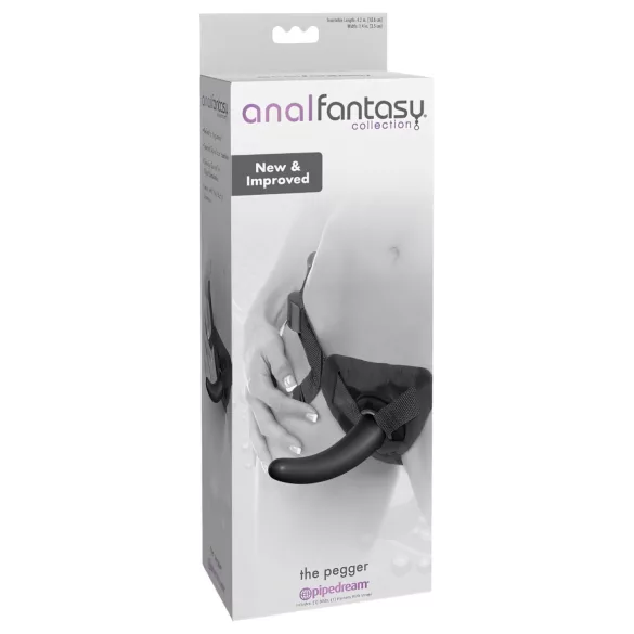analfantasy - strap-on dildo - črn