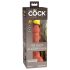 King Cock Elite - dildo z vakumskim podstavkom - realističen - 15 cm - temen