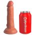 King Cock Elite 6 - prisesek dildoo, realističen (15 cm) - temen
