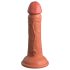 King Cock Elite 6 - prisesek dildoo, realističen (15 cm) - temen