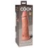 King Cock Elite 8 - realistični dildo s priseskom - 20 cm - natur