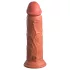 King Cock Elite 8 - dildo s priseskom - 20 cm - temno natur