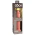 King Cock Elite - realistični dildo s priseskom - 23 cm - naravna barva
