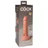 King Cock Elite 6 - vibrator s priseskom (15 cm) - naraven