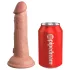 King Cock Elite 6 - vibrator s priseskom (15 cm) - naraven