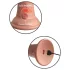 King Cock Elite - realistični vibrator 15 cm - temna koža