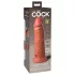 King Cock Elite 8 - realistični vibrator 20 cm - temna koža