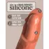 King Cock Elite 8 - realistični vibrator 20 cm - temna koža