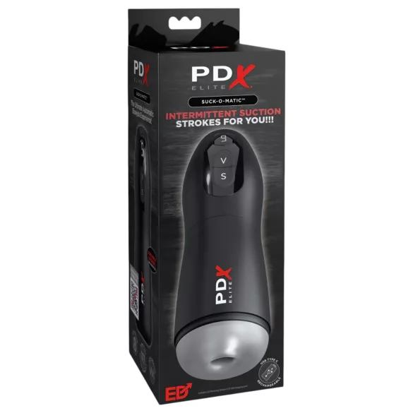 PDX - avtomatski masturbator na baterijo - črna