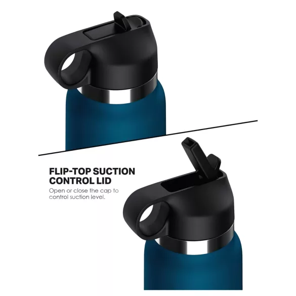 Fuck Flask Private Pleaser - umetna vagina v steklenici - modra/naravna