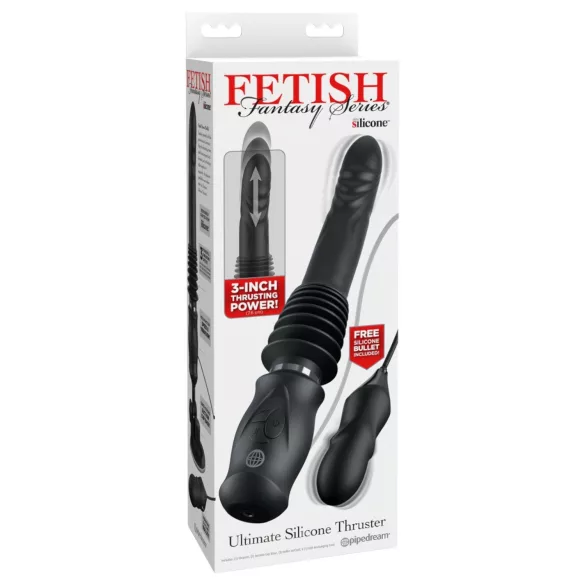 Fetish - potisni vibrator - črna