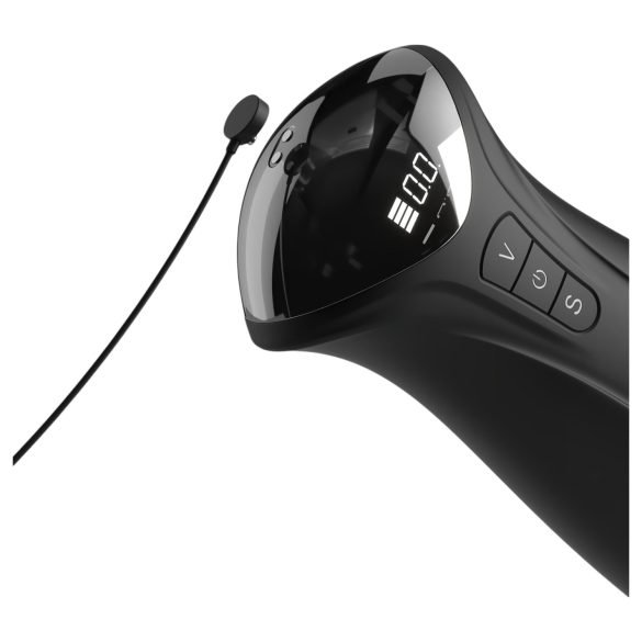 PDX Elite - moški masturbator z vakuumom in vibracijami - črn