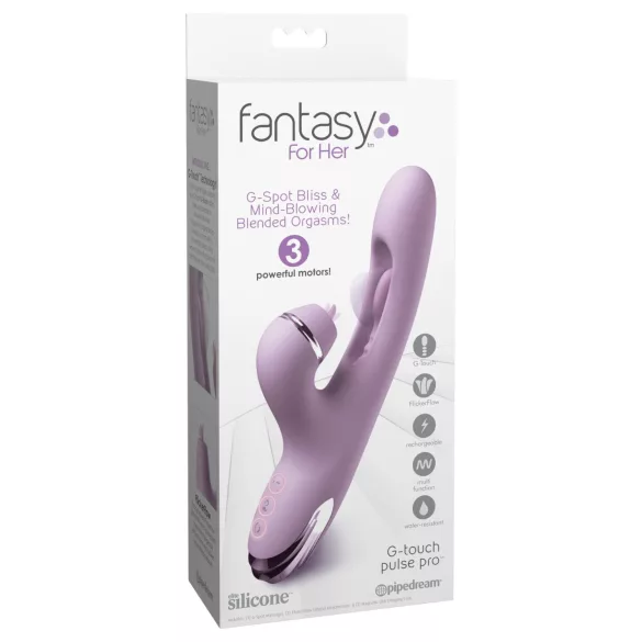 Fantasy For Her G-Touch Pulse Pro - vibrator za klitoris z ročajem (vijoličen)
