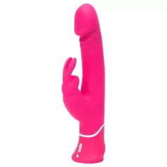   Happyrabbit - vibrator zajček z dvojnim gostoto - vodoodporen, roza