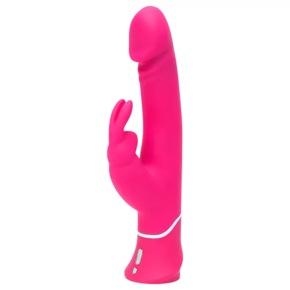 Happyrabbit - vibrator zajček z dvojnim gostoto - vodoodporen, roza