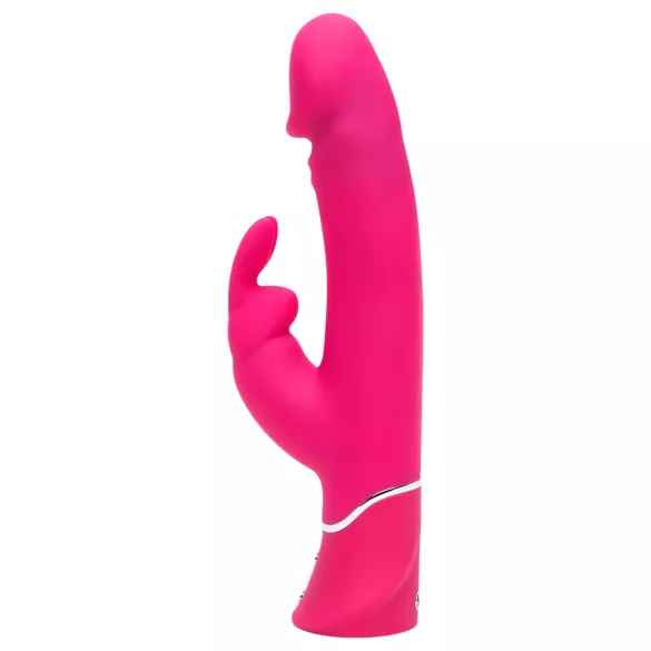 Happyrabbit - vibrator zajček z dvojnim gostoto - vodoodporen, roza