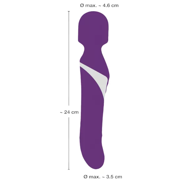 Javida Wand & Pearl - masažni vibrator 2v1 - vijoličen