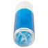 You2Toys - masturbator s potiskanjem in vrtenjem - polnilni - modro-bel