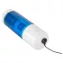 You2Toys - masturbator s potiskanjem in vrtenjem - polnilni - modro-bel