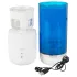 You2Toys - masturbator s potiskanjem in vrtenjem - polnilni - modro-bel