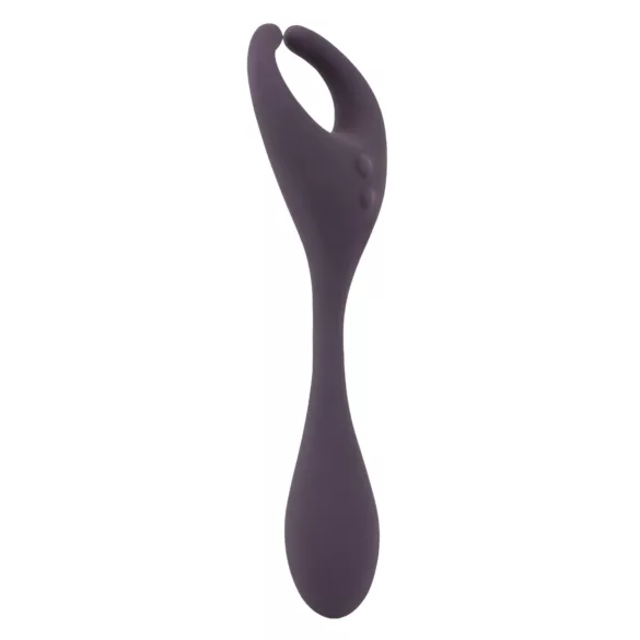 Couples Choice - vibrator za pare - daljinsko upravljanje, 2 motorja - vijoličen