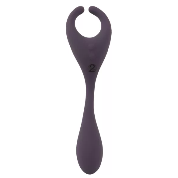Couples Choice - vibrator za pare - daljinsko upravljanje, 2 motorja - vijoličen
