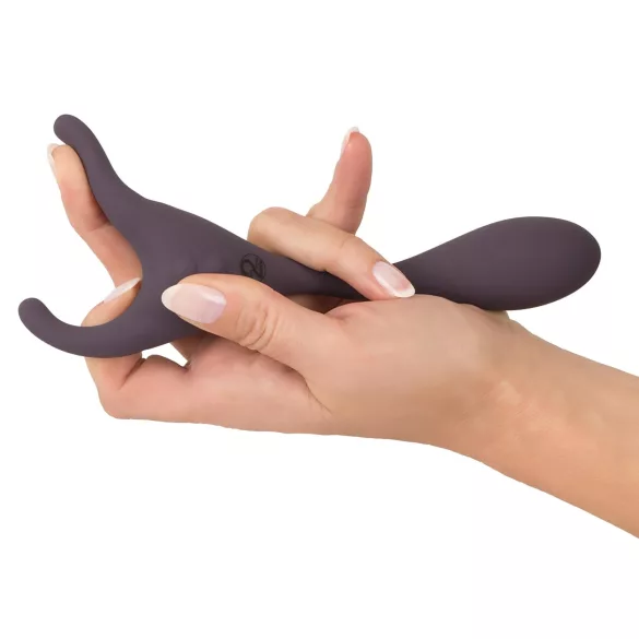 Couples Choice - vibrator za pare - daljinsko upravljanje, 2 motorja - vijoličen