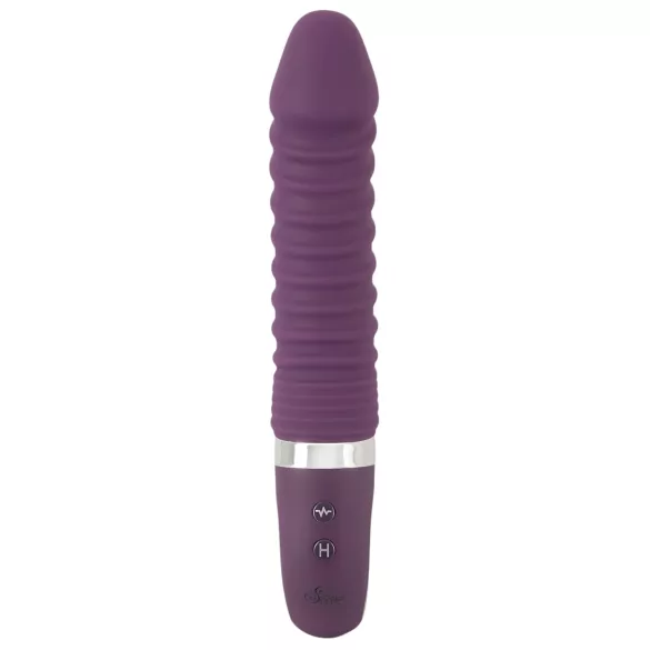 SMILE Soft - vibrator z grelno funkcijo na baterijo - vijoličen