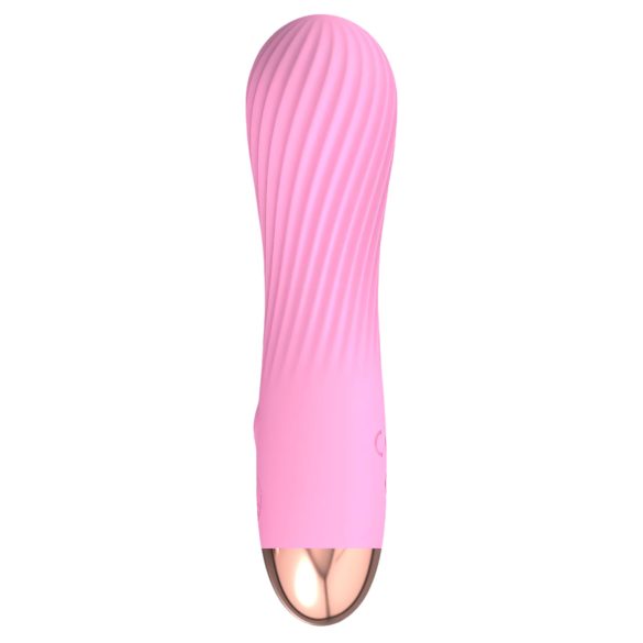Cuties Mini - mini vibrator - akumulatorski, vodoodporen, spiralna oblika - roza