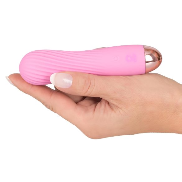 Cuties Mini - mini vibrator - akumulatorski, vodoodporen, spiralna oblika - roza