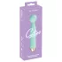 Cuties Mini Wand - polnilni, vodoodporni masažni vibrator (zelen)