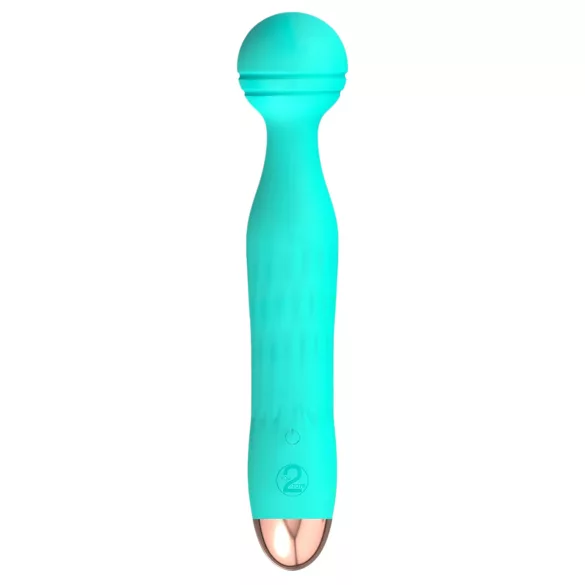 Cuties Mini Wand - polnilni, vodoodporni masažni vibrator (zelen)
