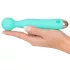 Cuties Mini Wand - polnilni, vodoodporni masažni vibrator (zelen)