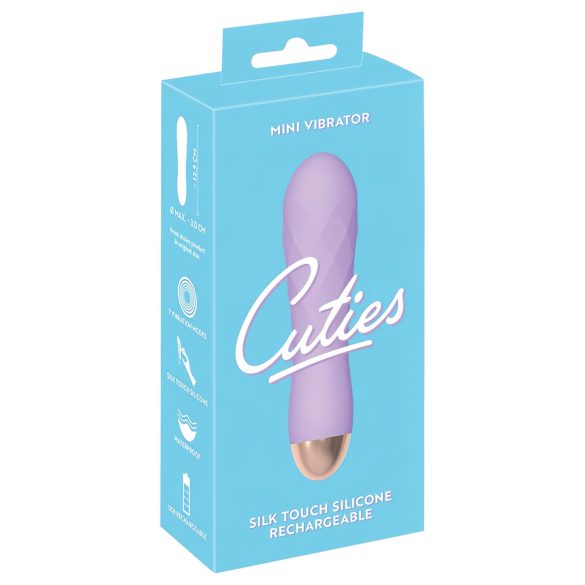 Cuties Mini - akumulatorski, vodoodporni mrežasti vibrator (vijoličen)