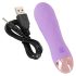 Cuties Mini - akumulatorski, vodoodporni mrežasti vibrator (vijoličen)