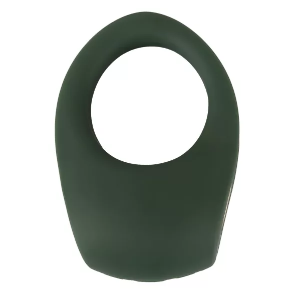 Emerald Love - vibracijski obroč za penis - polnilni, vodoodporen - zelen