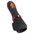 Rebel - polnilni vrhunski vibrator z 2 motorjema (črna)