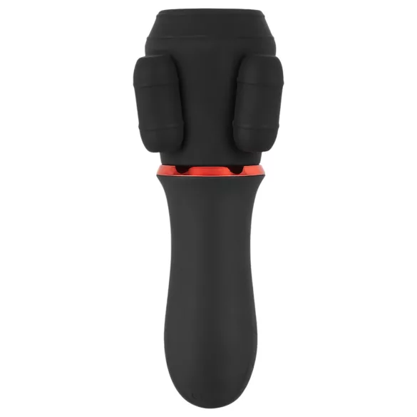 Rebel - vibracijski stimulator penisa - 2 motorja - akumulatorski - črn