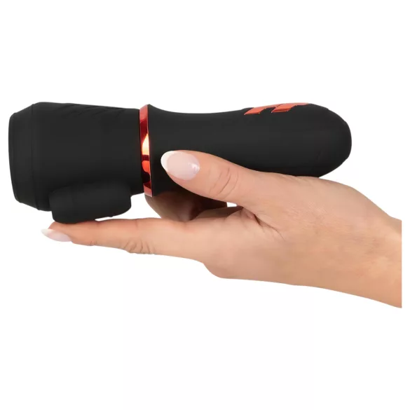 Rebel - vibracijski stimulator penisa - 2 motorja - akumulatorski - črn