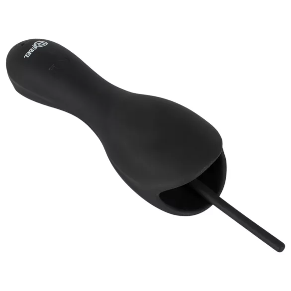 Rebel - analni vibrator z dilatatorjem (črn)