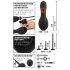 Rebel – penisni vibrator z dilatorjem (črn)