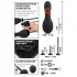 Rebel - analni vibrator z dilatatorjem (črn)