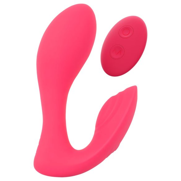 SMILE Hlačke - polnilni, brezžični 2v1 vibrator (roza)