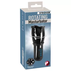   STROKER - avtomatski masturbator s sesanjem in vrtenjem - črna