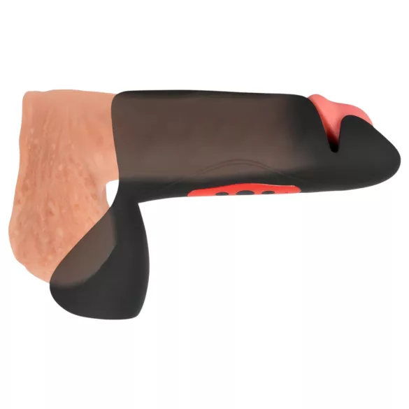 Rebel - vibrator za glavico penisa s 3 motorji - črn