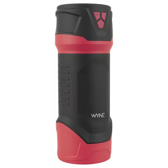 WYNE 04 - masturbator za moške - vibracijsko-sesalni - akumulatorski - rjav
